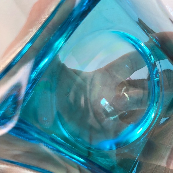 Vtg Hazel Atlas Colonial Capri Blue Serving Bowl - Picture 9 of 14